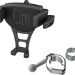 Load image into Gallery viewer, Ciro Phone Holder - Constrictor - Black - Chrome 7/8" | 1" Handlebar Mount 50352 - Main Product View