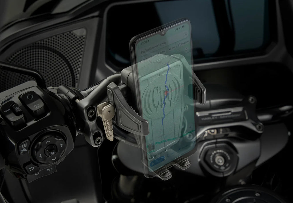 Ciro Phone Holder - Cybercharger® - Gen 2 - Black - Black Offset Perch Mount 55311 - Main Product View