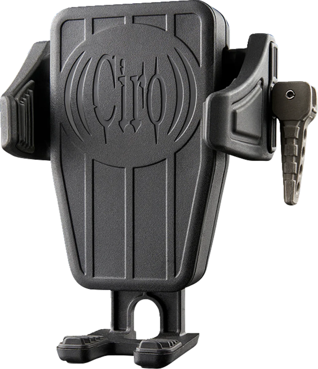 Ciro Phone Holder - Cybercharger® - Gen 2 - Black - Black Offset Perch Mount 55311 - Side View
