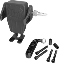 Load image into Gallery viewer, Ciro Phone Holder - Cybercharger® - Gen 2 - Black - Chrome Offset Perch Mount 55310 - Main Product View