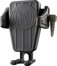 Load image into Gallery viewer, Ciro Phone Holder - Cybercharger® - Gen 2 - Black - Chrome Offset Perch Mount 55310 - Side View