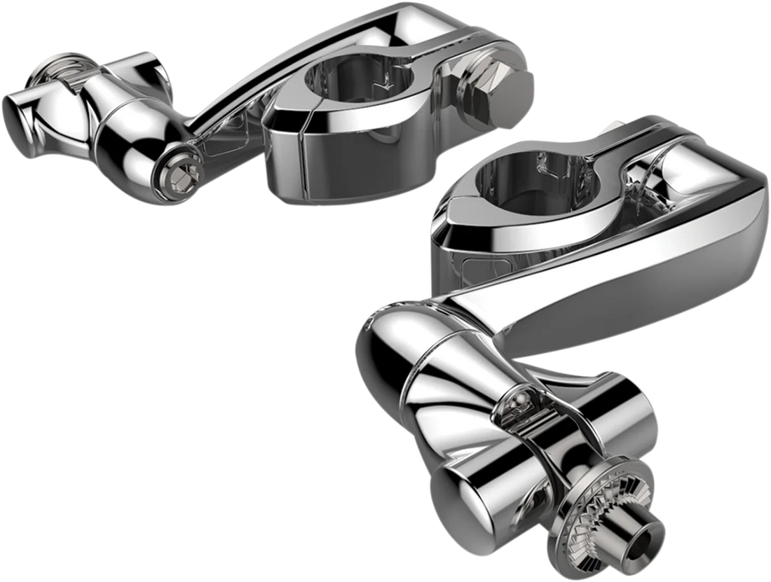 Ciro Pinless Clamp - Chrome - 4" Extension 60004 - Side View