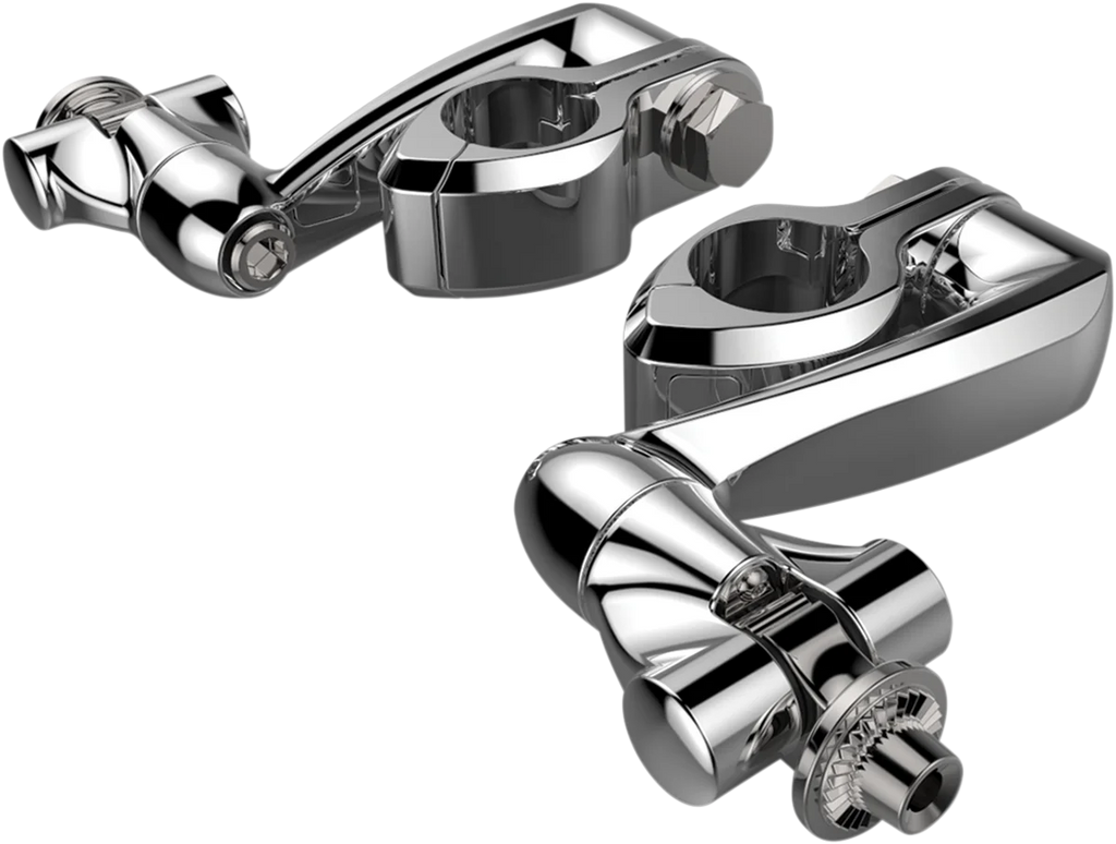 Ciro Pinless Clamp - Chrome - 4" Extension 60004 - Side View