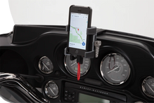 Load image into Gallery viewer, Ciro Premium Holder W/Charger - '14-'20 FLHT 50217 - Side View