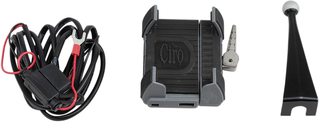 Ciro Premium Holder W/Charger - '96-'13 FLHT 50216 - Main Product View