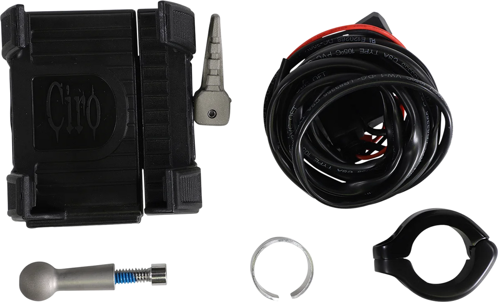 Ciro Premium Holder W/Charger - Black Mount 50213 - Main Product View