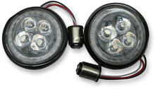 Load image into Gallery viewer, Ciro Rear Signal Light Inserts - Black - Red Lens 45421 - Main Product View