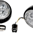 Load image into Gallery viewer, Ciro Rear Signal Light Inserts - Black - Red Lens 45421 - Back View