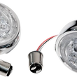 Load image into Gallery viewer, Ciro Rear Signal Light Inserts - Chrome - Red Lens 45401 - Main Product View