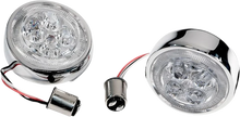 Load image into Gallery viewer, Ciro Rear Signal Light Inserts - Chrome - Red Lens 45401 - Main Product View