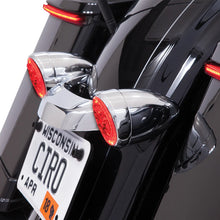 Load image into Gallery viewer, Ciro Rear Signal Light Inserts - Chrome - Red Lens 45401 - Back View