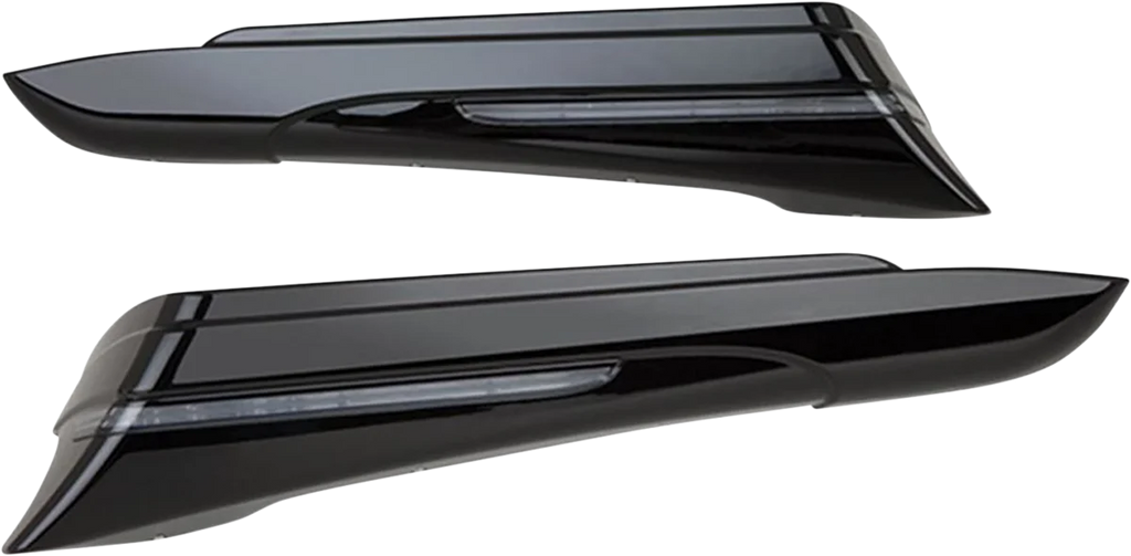 Ciro Saddlebag Extensions - '14-'21 - Black 40111 - Main Product View