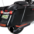 Load image into Gallery viewer, Ciro Saddlebag Extensions - '14-'21 - Black 40111 - Side View