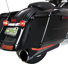 Load image into Gallery viewer, Ciro Saddlebag Extensions - '14-'21 - Black 40111 - Side View