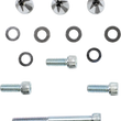 Load image into Gallery viewer, Ciro Screw Caps - Windshield - Black/Chrome 10111 - Main Product View
