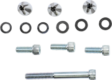 Load image into Gallery viewer, Ciro Screw Caps - Windshield - Chrome 10110 - Main Product View