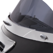 Load image into Gallery viewer, Ciro Screw Caps - Windshield - Chrome 10110 - Side View