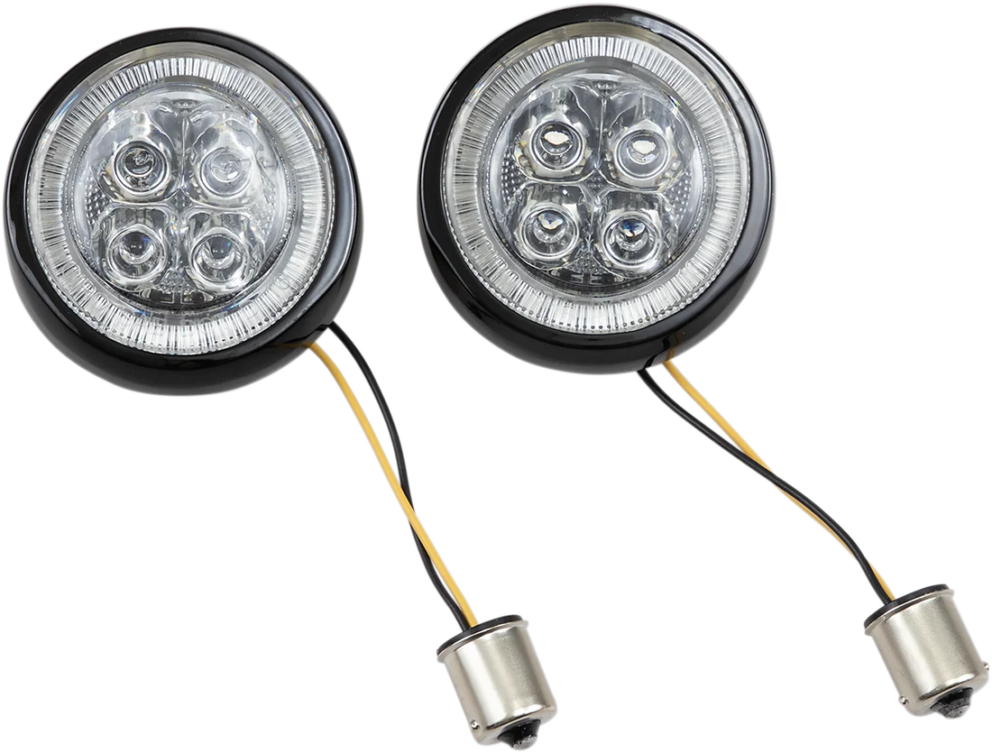 Ciro Signal Insert - Black/Amber 45520 - Side View