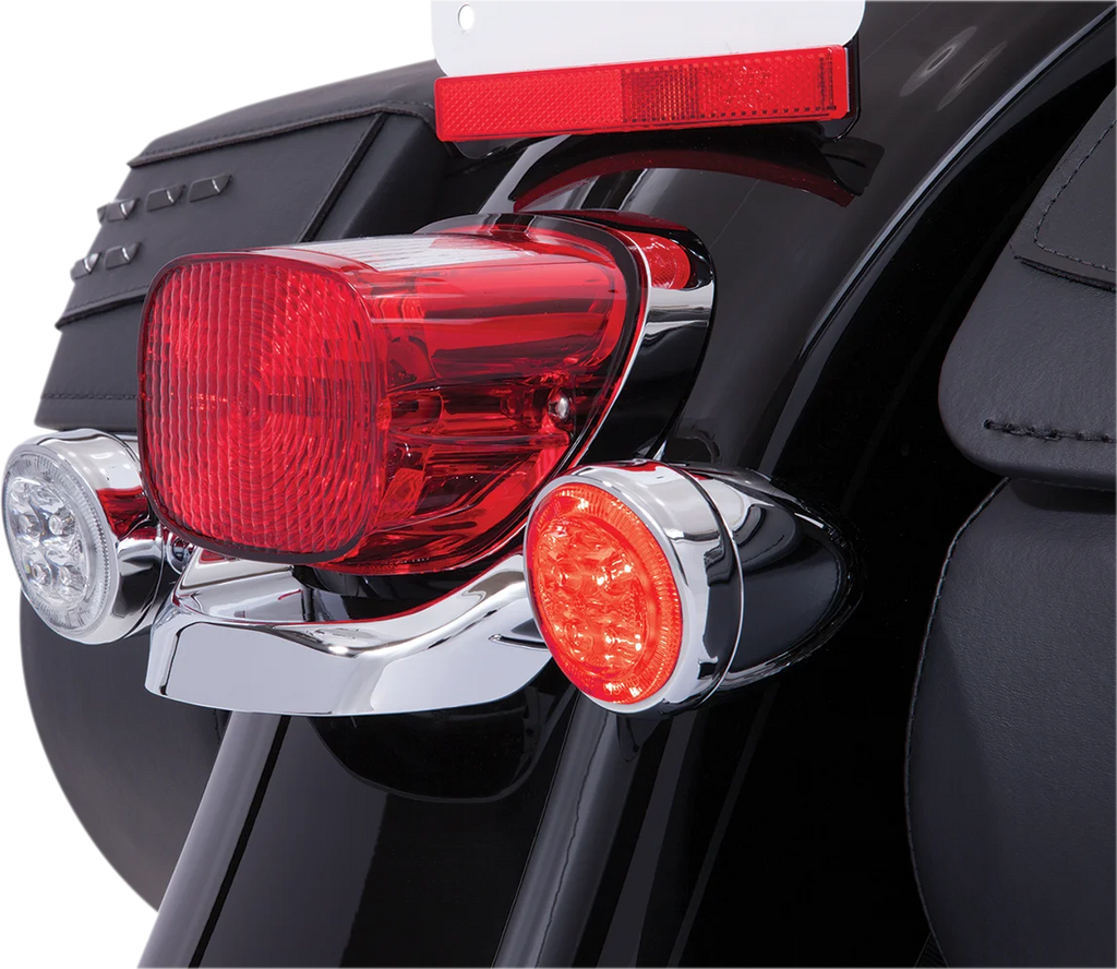 Ciro Signal Insert - Chrome/Red 45501 - Side View