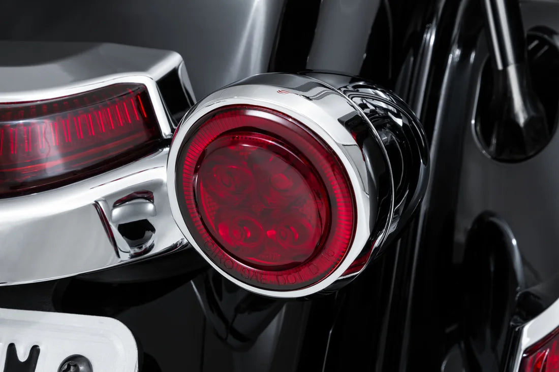 Ciro Signal Insert - Rear - Chrome - Red 45700 - Side View