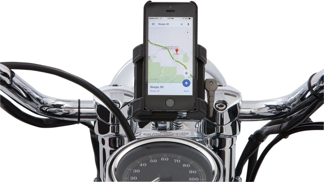 Ciro Smartphone/GPS Holder - without Charger - Black 50313 - Side View