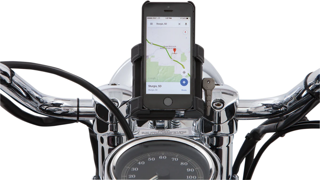 Ciro Smartphone/GPS Holder - without Charger - Black 50313 - Side View