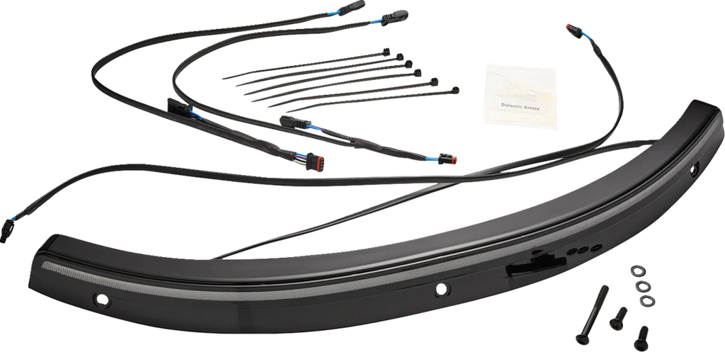 Ciro Solaire LED Windshield Trim - Chrome 12000 - Side View
