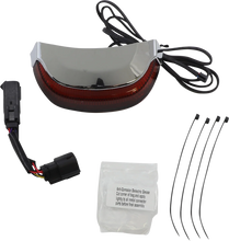 Load image into Gallery viewer, Ciro Taillight - Red - Chrome 40173 - Main Product View