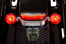 Load image into Gallery viewer, Ciro Taillight - Red - Chrome 40173 - Side View
