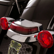 Load image into Gallery viewer, Ciro Taillight - Red - Chrome 40173 - Back View