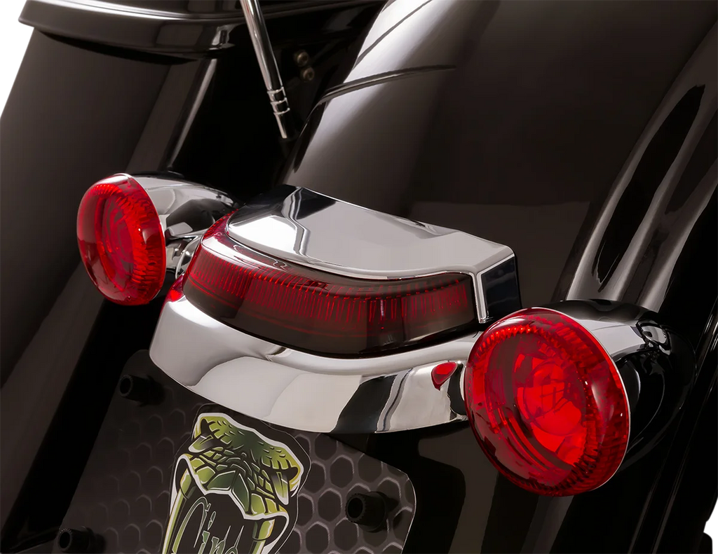 Ciro Taillight - Red - Chrome 40173 - Back View