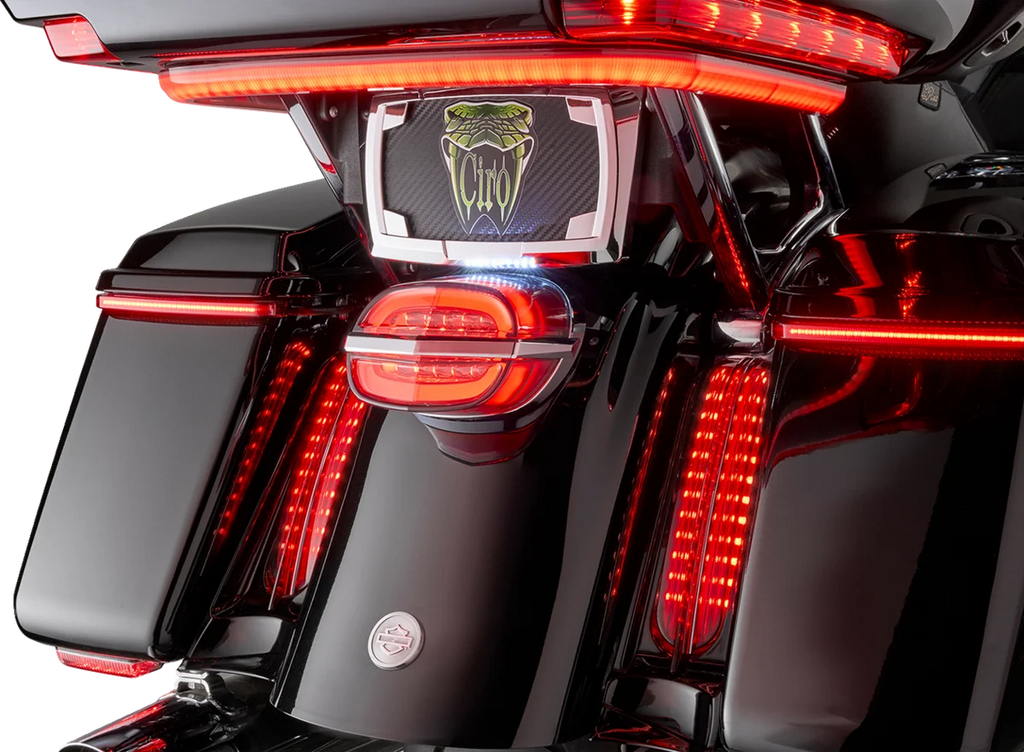 Ciro Taillight - Smoke Lens - with License Plate Light 40902 - Main Product View