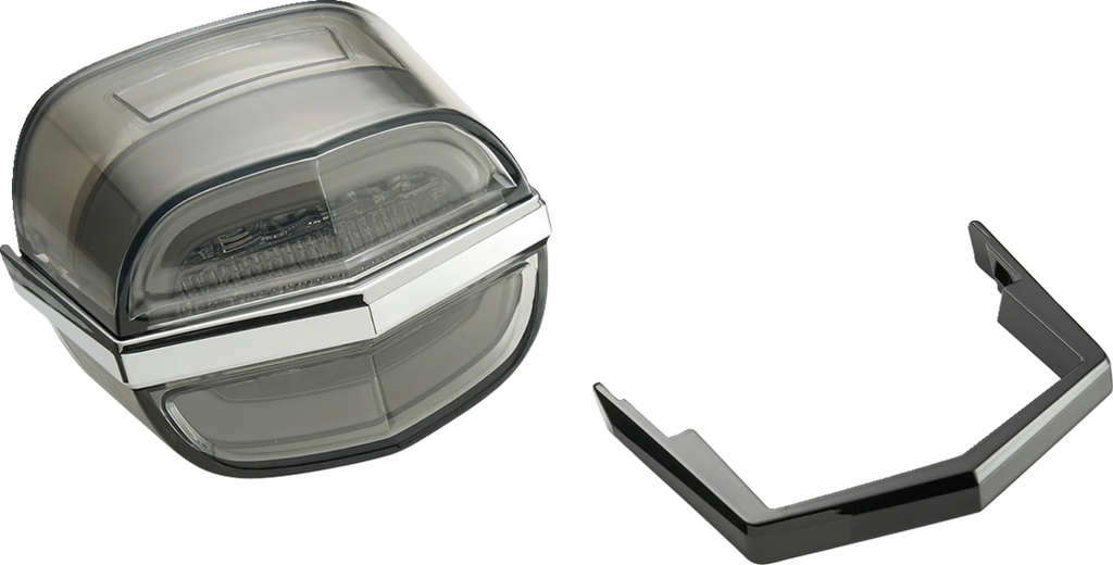 Ciro Taillight - Smoke Lens - with License Plate Light 40902 - Side View