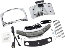 Load image into Gallery viewer, Ciro Taillight/License Plate Frame - Chrome - Smoke Lens 40254 - Main Product View