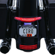 Load image into Gallery viewer, Ciro Taillight/License Plate Holder - Black 40052 - Installation View