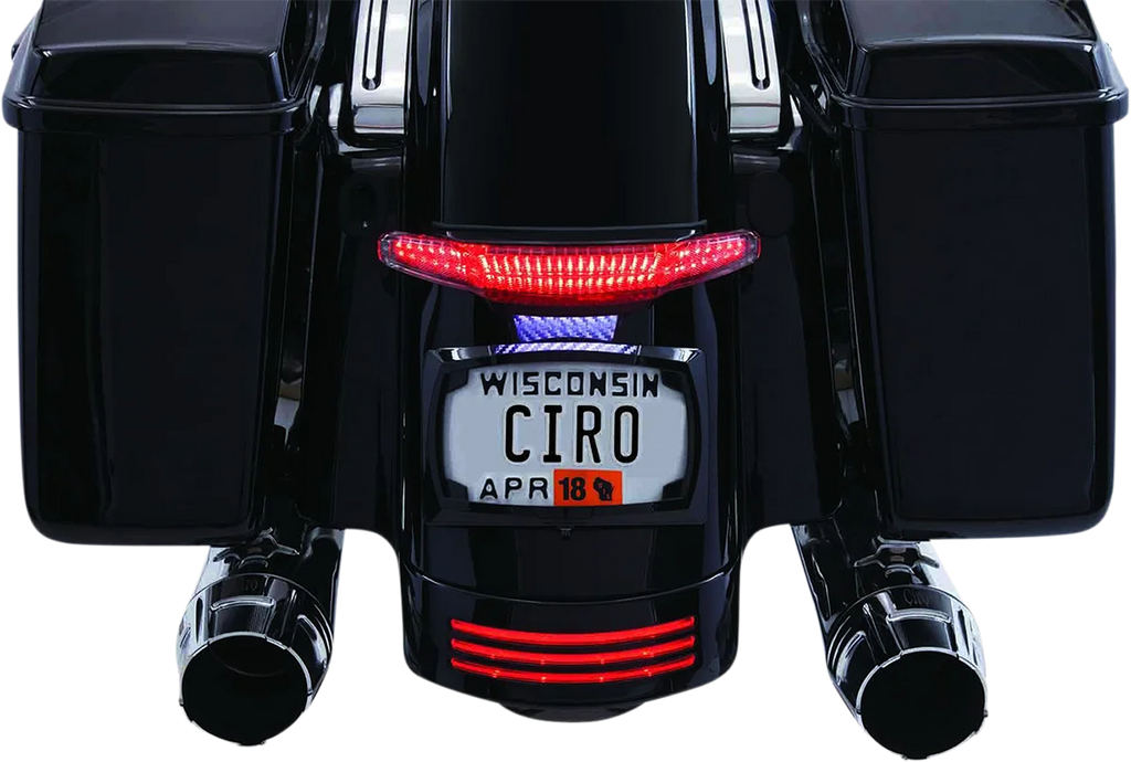 Ciro Taillight/License Plate Holder - Black 40052 - Installation View