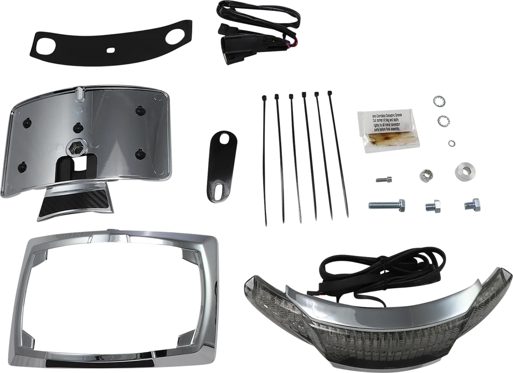Ciro Taillight/License Plate Holder - Chrome 40051 - Main Product View