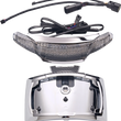 Load image into Gallery viewer, Ciro Taillight/License Plate Holder - Light Smoke Lens - Chrome 40353 - Main Product View