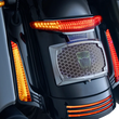 Load image into Gallery viewer, Ciro Taillight/License Plate Holder - Light Smoke Lens - Chrome 40353 - Side View