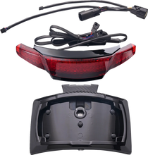 Load image into Gallery viewer, Ciro Taillight/License Plate Holder - Red Lens - Black 40374 - Main Product View