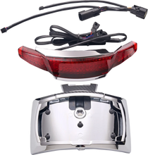 Load image into Gallery viewer, Ciro Taillight/License Plate Holder - Red Lens - Black 40374 - Side View