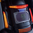 Load image into Gallery viewer, Ciro Taillight/License Plate Holder - Red Lens - Chrome 40373 - Side View