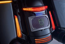 Load image into Gallery viewer, Ciro Taillight/License Plate Holder - Red Lens - Chrome 40373 - Side View
