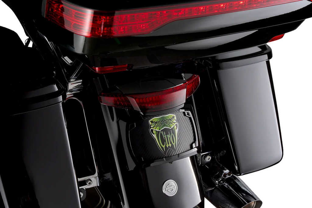 Ciro Taillight/License Plate Mount - Red Lens - Black 40474 - Main Product View