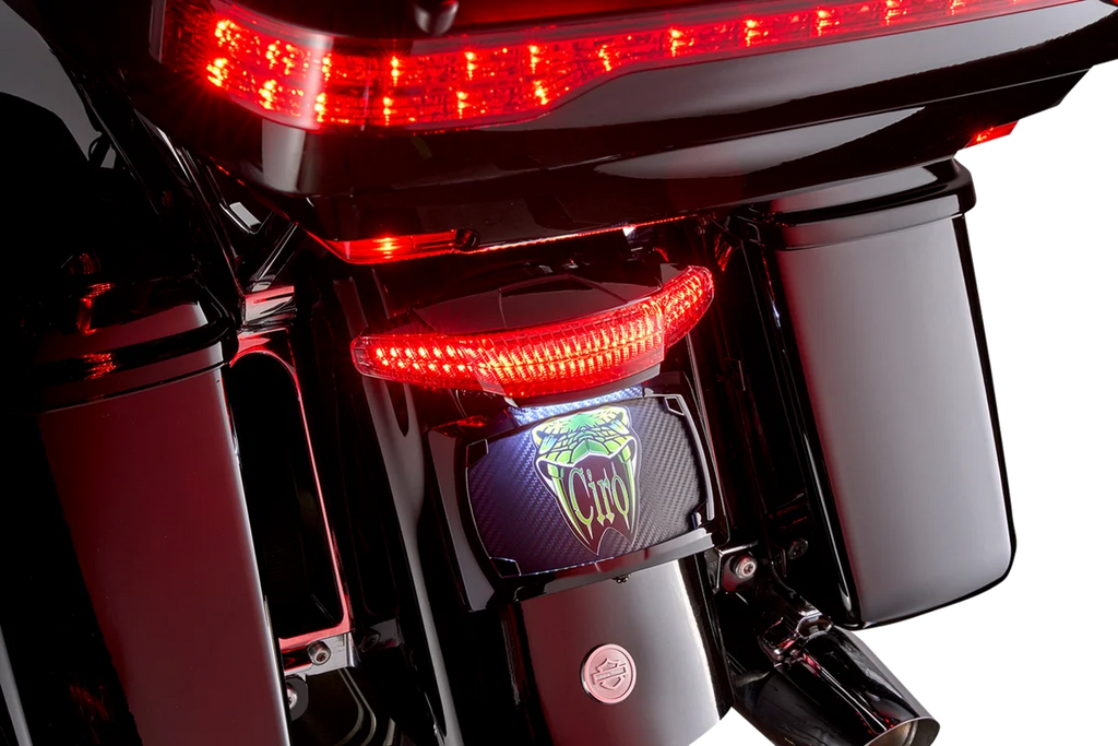 Ciro Taillight/License Plate Mount - Smoke Lens - Black 40454 - Main Product View