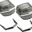 Load image into Gallery viewer, Ciro Taillights - Light Smoke Lens - Tri Glide 40933 - Main Product View