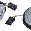 Load image into Gallery viewer, Ciro Turn Signal Insert - Front - Black/Clear 45423 - Main Product View