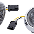 Load image into Gallery viewer, Ciro Turn Signal Insert - Front - Black/Clear 45423 - Side View