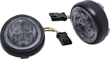 Load image into Gallery viewer, Ciro Turn Signal Insert - Front - Black/Smoke 45623 - Main Product View