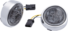 Load image into Gallery viewer, Ciro Turn Signal Insert - Front - Black/Smoke 45623 - Side View